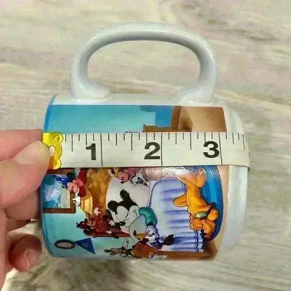 Vintage Retired Disney Mickey Mouse Through Years Ceramic Coffee Cup Mug 12oz - Picture 9 of 9